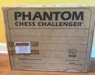 Vintage Huge Fidelity Electronics Phantom Chess Challenger 6126 Console W Box