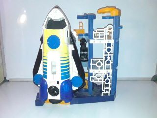 Fisher Price Imaginext Space Shuttle Rocket Launch Pad With Space Shuttle