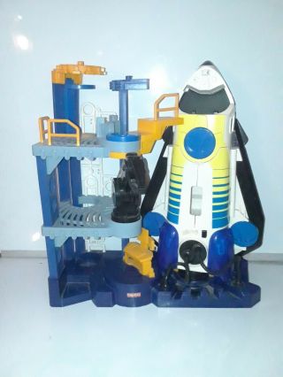 Fisher Price Imaginext Space Shuttle Rocket Launch Pad with Space Shuttle 2