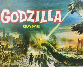 1963 Godzilla Board Game By Ideal - Complete - - Rare