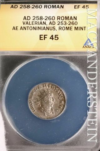 Roman Empire: Ad 258 - 260 Ae Antoninianus Rome - Anacs Ef 45 - Slf124