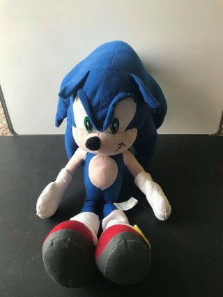 Sega Sonic X The Hedgehog 13” Plush Toy Network Stuffed Animal Doll Blue Nwt