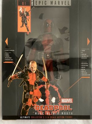 Neca Marvel Deadpool Ultimate Collectors 1/4 Scale Action Figure Bn