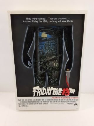 Friday The 13th 3 - D Movie Poster,  2006,  Mcfarlane Toys