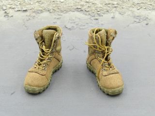 1/6 Scale Toy Us Army Pilot China Expo Exclusive Tan Combat Boots Foot Type