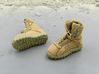 1/6 scale toy US Army Pilot China Expo Exclusive Tan Combat Boots Foot Type 3