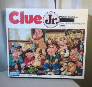 Clue Jr.  Case Of The Missing Pet Game By Parker Brothers 1989 Complete