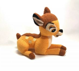 Disney Store Bambi 7” Plush Toy Stuffed Animal Baby Deer Laying Down Fawn