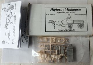 Jordan Highway Miniatures Old Farm Wagon Kit 360 - 107