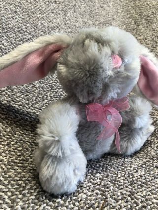 Dan Dee Plush Floppy Gray Lop Ear Bunny Rabbit Stuffed Animal Pal