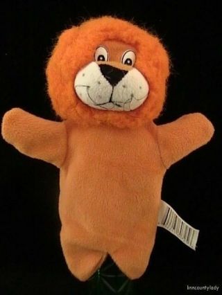 Cute Orange Plush Lion Puppet With Legs Pretend Play Preschool Church Fr Shp