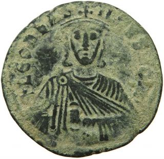 Byzantine Empire Leo Vi.  886 - 912 Follis Ratto 1873 Messing Rr Sg 287