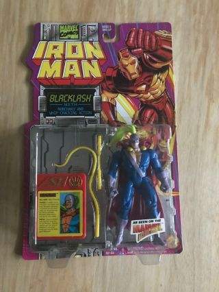 Iron Man - Blacklash Action Figure Animated Series Nip 1994 E - 518