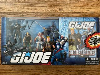 Gi Joe Greatest Battles Box Set W/ Dvd - Duke Snake Eyes Storm Shadow -