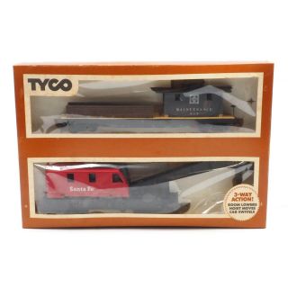 Vintage Tyco Ho Operating Crane Car With Boom Tender No.  932