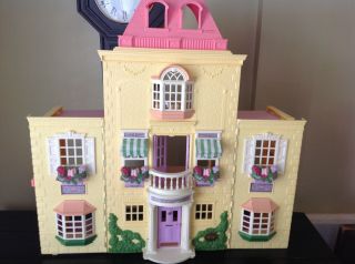 Fisher Price 2005 Vintage Loving Family Grand Mansion Twin Time Dollhouse,  Acc 