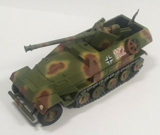 1/48 Solido Hanomag Sdkfz 251/22 W/pak 40 In Tri Color Camo Die Cast Tank Model