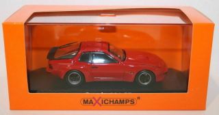 Maxichamps 1/43 Scale Diecast 940 066120 Porsche 924 Gt 1981 - Red