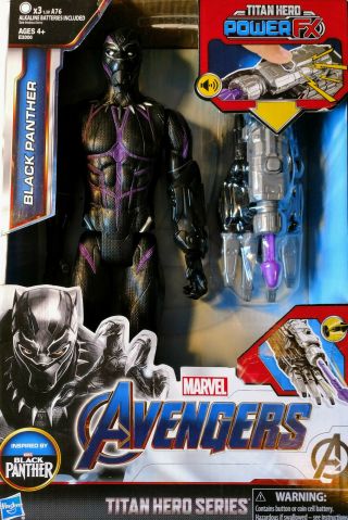 Black Panter Marvel Avengers Titan Hero Series With Titan Hero Power Fx