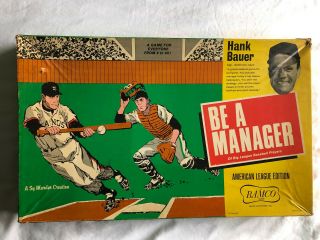 1967 Hank Bauer Be A Manager Baseball Game - American League Edition