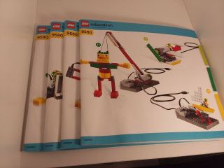 Lego Education Wedo 9580 Manuals Set Of 4 Pre - Owned