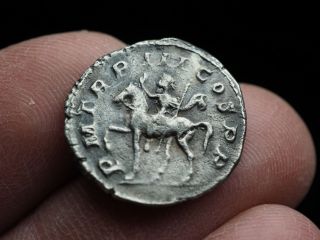 Gordian Iii.  Ad 238 - 244.  Silver Denarius,  Adventvs Horseback Type