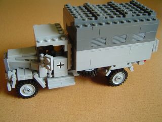 Lego Ww2 German Vehicle Opelblitz Truck Tank Artillery No Minifig