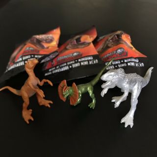 Jurassic World Dino Rivals Mini Action Special Metallic Chase Set Of 3
