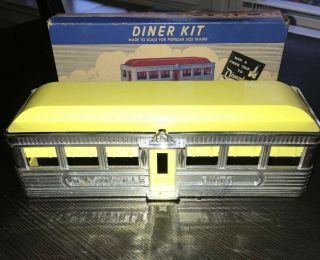 Vintage Plasticville “chrome” Diner Kit De - 7 Complete And All Iob.