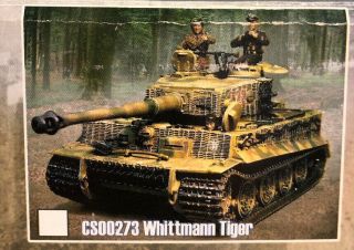 Collectors Showcase Ww2 German Wittmann Tiger Tank Cs00273 With 3 Figures