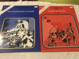 Ad&d 1st Ed - R - 1 & R2 The Investigation Of Hydell To The Aid Of Falx