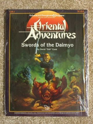 Tsr Ad&d Oa1 Swords Of The Daimyo 1986 Shrink