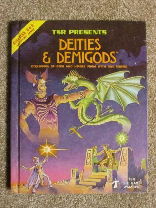 Tsr Ad&d Hardcover Deities & Demigods 1980 1st Print Autographed Ward Kuntz