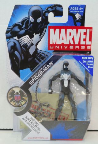 Marvel Universe: Black Suit Spider - Man 3 3/4 " Action Figure (2008) Hasbro 18