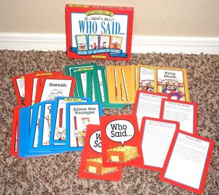 Who Said.  Book Of Mormon Matching Game Great For Family Night Lds