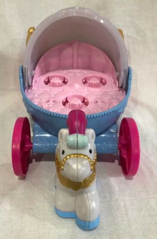 Little People Cinderella ' s Musical Carriage Coach Disney Princess With Prince - 3