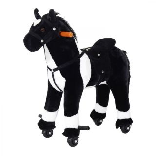 Kids Rocking Horse Ride - On Interactive Plush Battery Operated Galloping Sounds