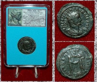 Ancient Roman Empire Coin Of Probus Climentia And Jupiter Reverse Antoninianus
