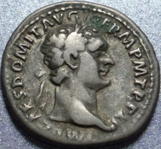 81 - 96 Ad Roman Empire Silver Denarius Of Domitian 92 - 3 Ad Last Of The 12 Caesars