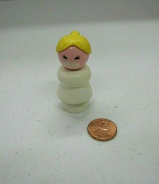 Vintage Fisher Price Little People Lady Nurse Dentist Doctor Play Family Woman