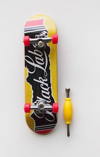Lucero Tech Deck Throwbaks 96mm Fingerboard,  Black Label Skateboard.