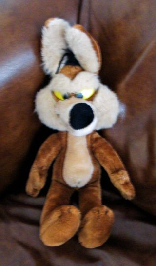 Vintage Looney Tunes Mighty Stars Wile E Coyote Plush Toy 18 " 1535 Warner Bros