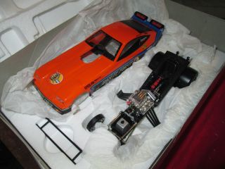 John Force Action Racing Collectable 1978 Orange Monza Brute Force 1:24th Scale