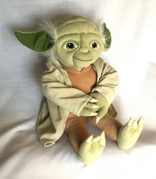 Star Wars Yoda Plush Jay Franco & Sons Jedi Master Medium Stuffed Toy 22” Euc