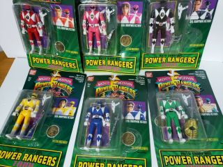 Mighty Morphin Power Rangers Moc Complete Set Of Automorphers 1990s 90s Mmpr