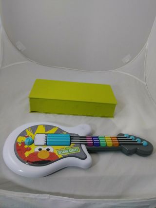 Sesame Street Elmo Guitar Lets Rock By Hasbro 2010 Musical Light - Up Keys Guitar