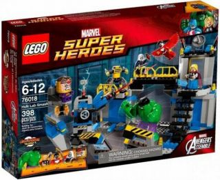 Lego Marvel Heroes Avengers Assemble Hulk Lab Smash Set 76018