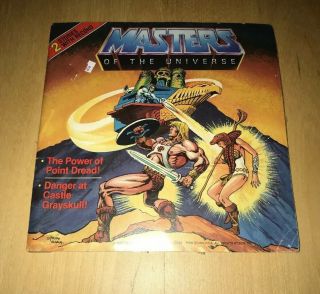 Masters Of The Universe Book And Record By Mattel - 1983 80s