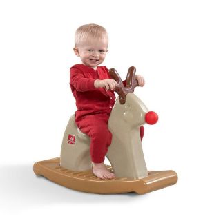 Step2 Rudolph The Rocking Reindeer - Baby Toddler Ride On Toy Christmas Gift