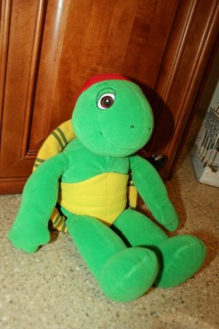 Kidpower Talking Franklin Turtle Plush 14 inch 1986 2